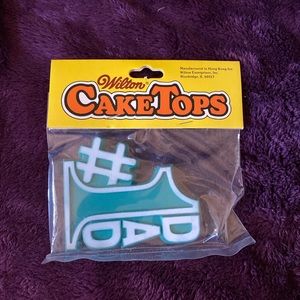 Vintage Wilton Plastic Cake Topper #1 Dad NWT